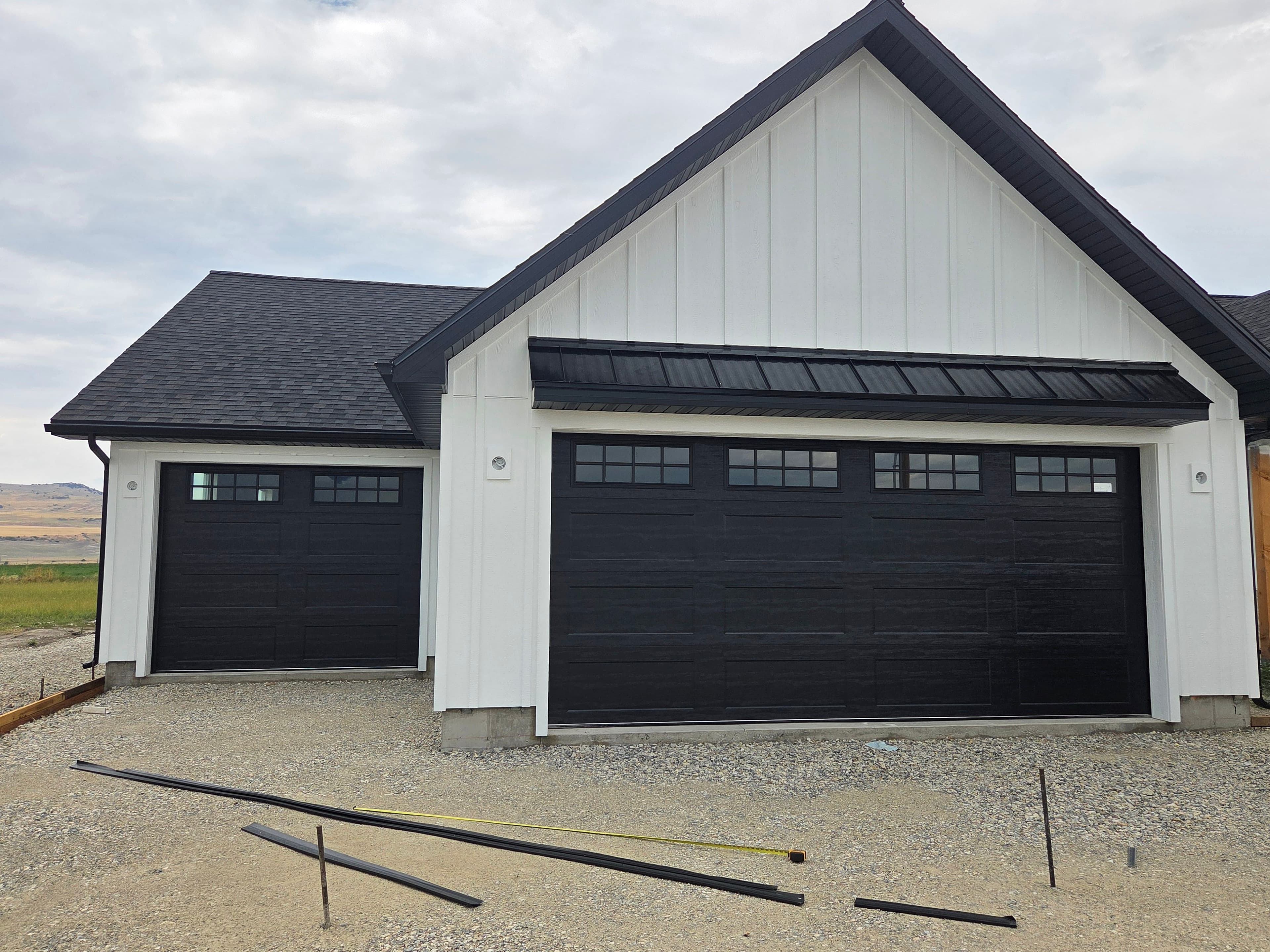 Project Black Bridgeport Garage Door Installation in Newton UT image