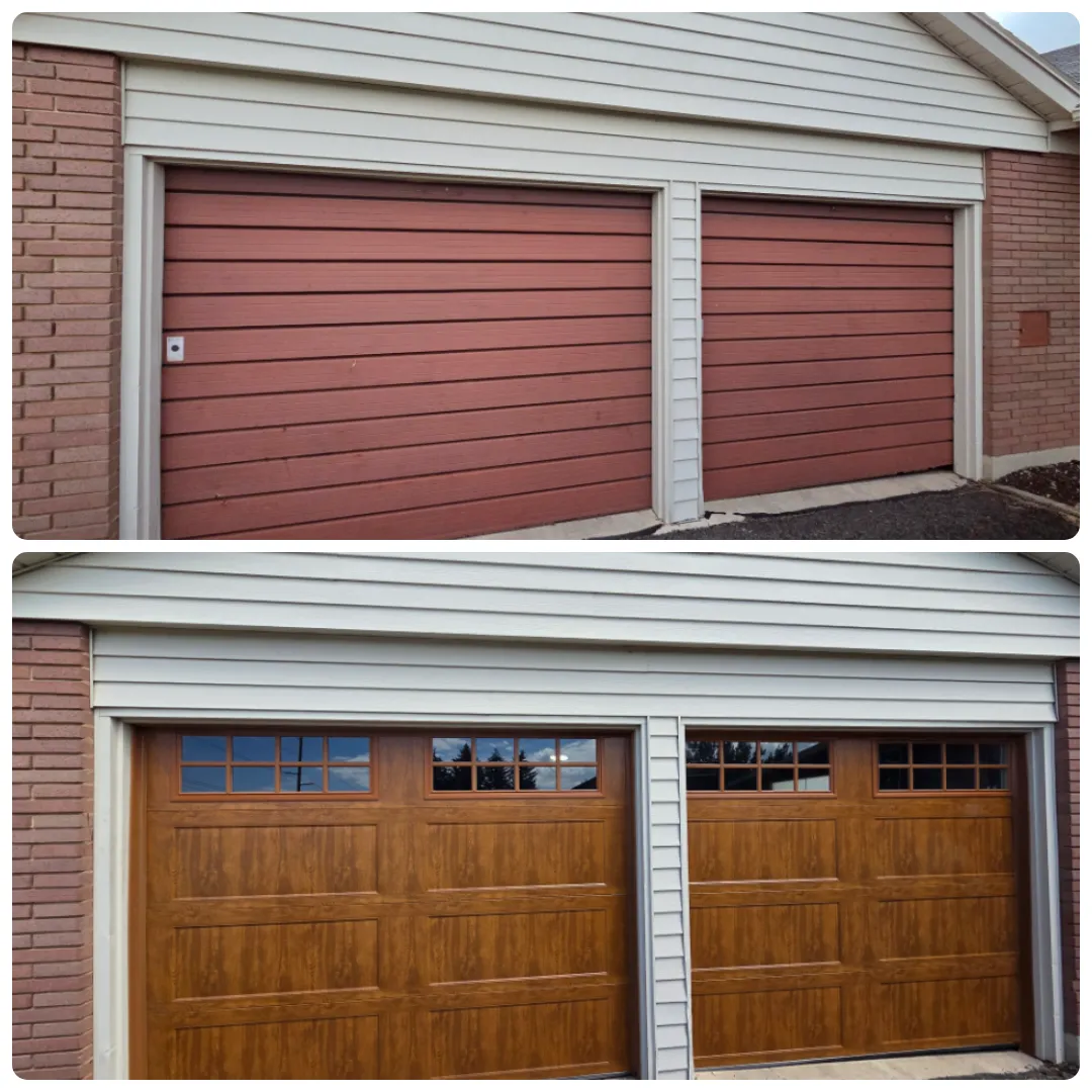 New Garage Doors That Actually Changed the Whole Front of This Home