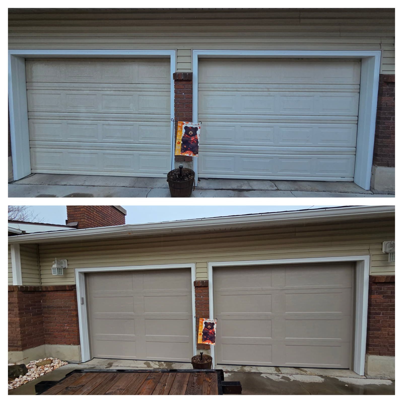 Stunning Garage Door Update Enhances Curb Appeal