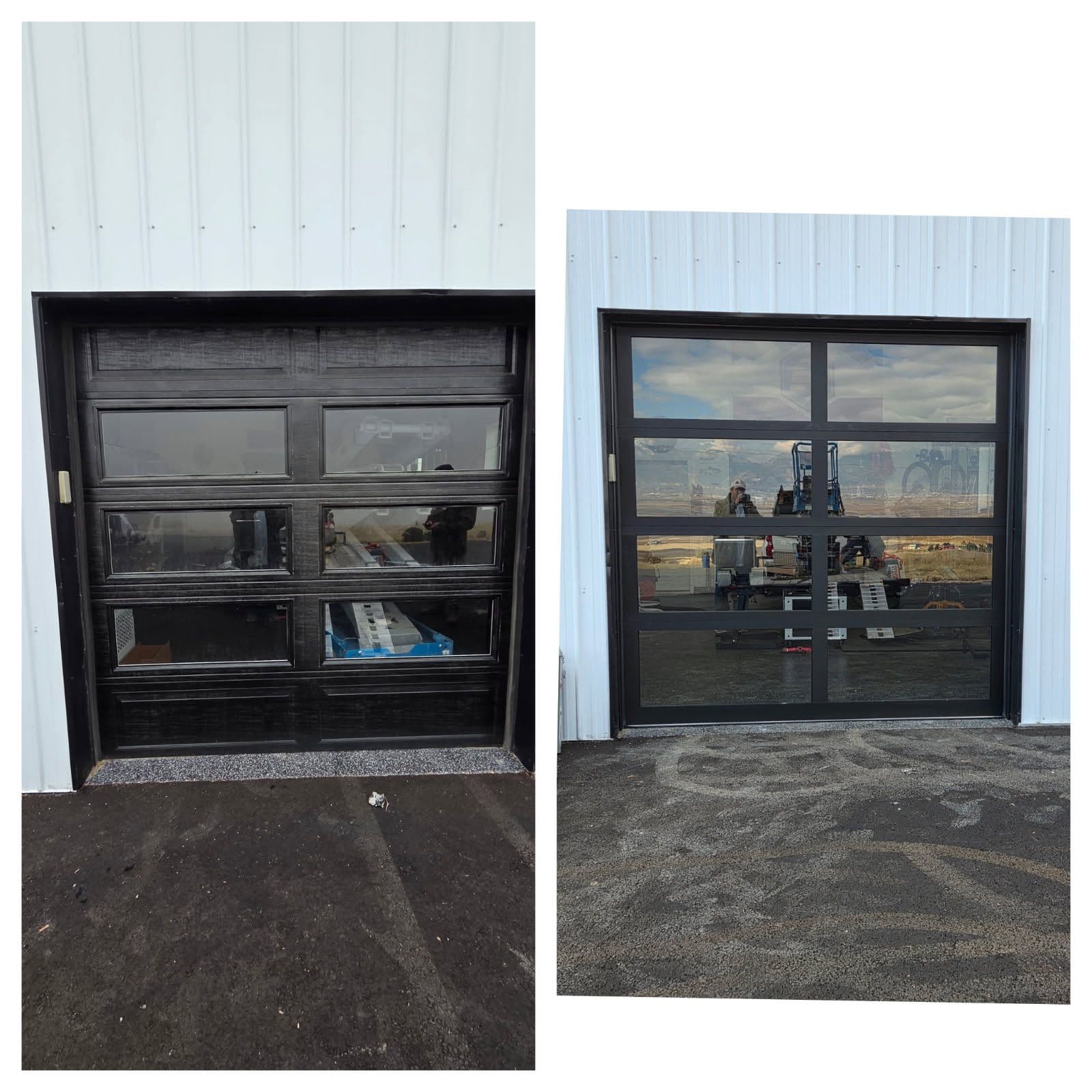 Gallery photos for Sleek Black Garage Door Upgrade Boosts Curb Appeal: Image #1